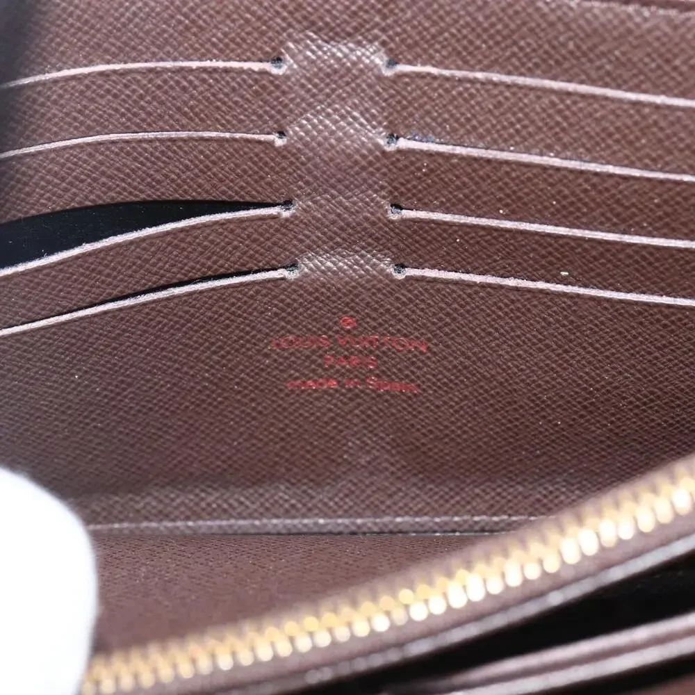 Louis Vuitton Damier Ebene Portefeuille Sistina Long Wallet Brown
